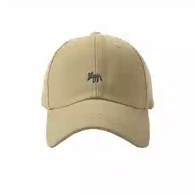 稻草人 韩版刺绣小狐狸 显脸小 百搭休闲 棉 鸭舌帽 男女同款情侣款