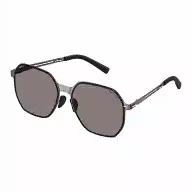 蕉下 镂空设计 金属 方形 太阳眼镜 男女同款情侣款 棕色