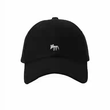 稻草人 韩版刺绣小狐狸 显脸小 百搭休闲 棉 鸭舌帽 男女同款情侣款