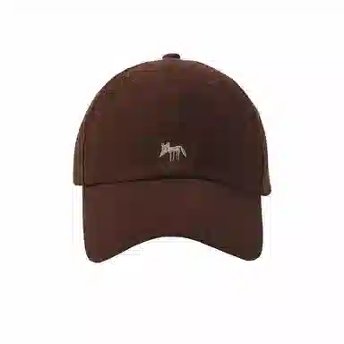 稻草人 韩版刺绣小狐狸 显脸小 百搭休闲 棉 鸭舌帽 男女同款情侣款