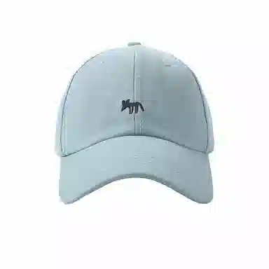 稻草人 韩版刺绣小狐狸 显脸小 百搭休闲 棉 鸭舌帽 男女同款情侣款