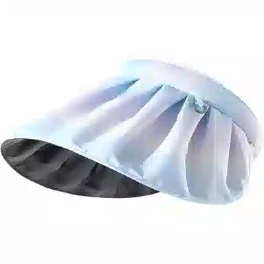 杨同学 贝壳黑胶遮阳帽夏季帽子遮阳帽显脸小空顶帽渐变色太阳帽女 聚酯纤维 防晒帽 女款