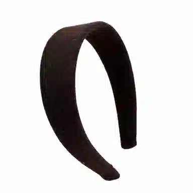 彤彤兔 质感宽版毛呢纯色高颅顶百搭简约外出 布艺 发箍 女款