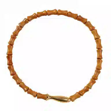 木盛缘 【锦鲤上岸有钱花】新中式国潮财源滚滚招财纳福复古民族风文玩单圈好运连连 橄榄核 手串 男女同款情侣款