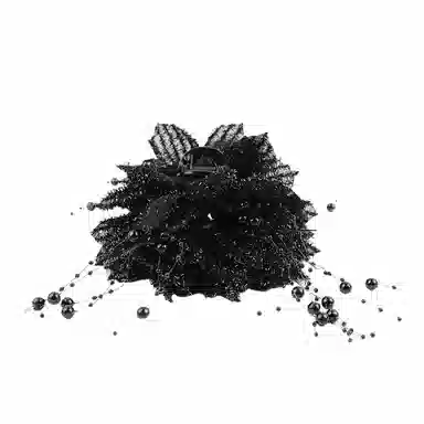 彤彤兔 港风闪亮花朵抓夹气质鲨鱼夹后脑勺显发量头花发饰 布艺 发夹 女款