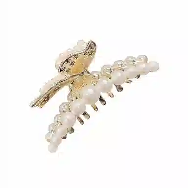 彤彤兔 高级感蝴蝶大号抓夹气质后脑勺盘时尚水钻鲨鱼夹头饰 合金 发夹 女款