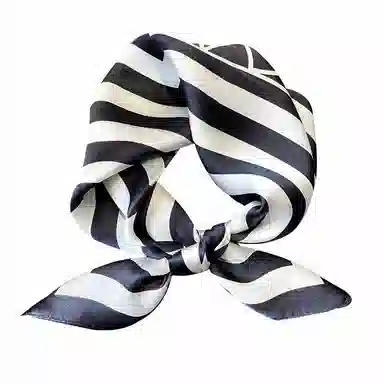 纳兰杜 时尚百搭条纹薄款多功能气质减龄发带小众设计感 桑蚕丝 丝巾 女款