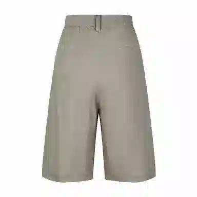 速写 日常通勤百搭纯色中腰五分裤宽松休闲短裤 男款