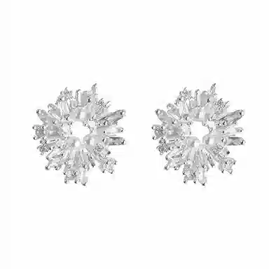 韵系 璀璨烟花珍珠 铜镀金 耳环 女款