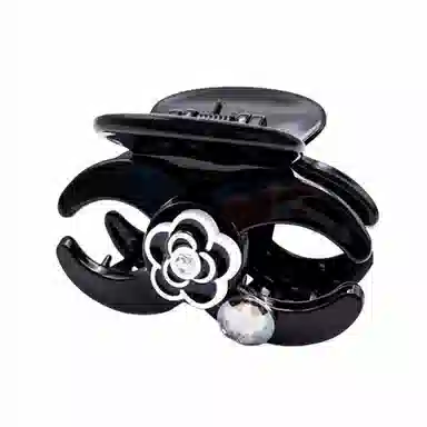 简应舒 玫瑰花发抓中号盘发抓夹后脑勺鲨鱼夹发饰 合金+仿钻 发夹 女款