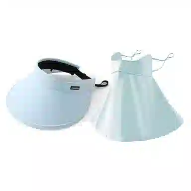 【可卷收纳】 俞兆林 空顶遮阳帽大帽檐夏季防紫外线遮全脸面罩冰丝凉感口罩护颈一体面纱骑行开车户外出游全方位遮阳 轻薄款 防晒帽 女款