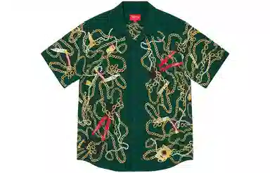 Supreme FW20 Week 9 Chains Rayon SS Shirt
