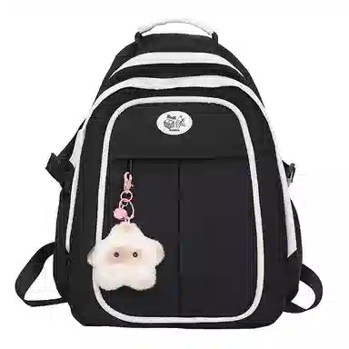 彤彤兔 小众设计拼色可爱少女 尼龙 双肩包 女款 多色