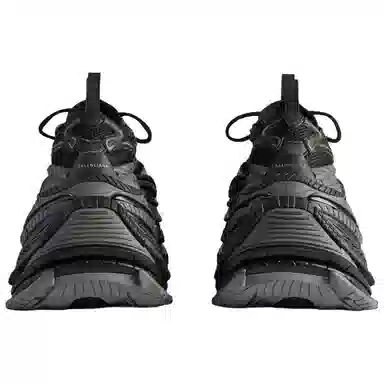 Balenciaga Platform Reduced Low Top Sneakers Black Grey