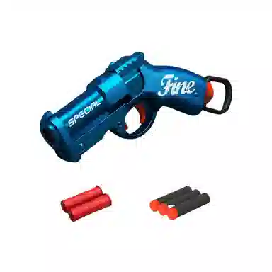 咕轹 迷你哥布林手炮拉栓发射器抛壳软弹枪 枪型玩具