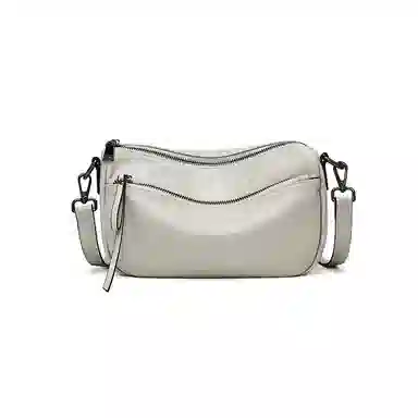 老人头 简约百搭纯色 头层牛皮 单肩包 女款 多色