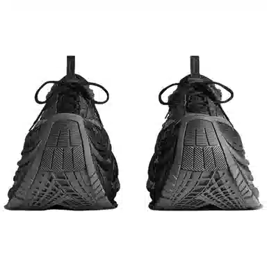 Balenciaga Platform Reduced Low Top Sneakers Black Grey