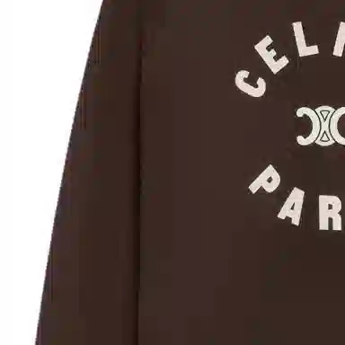 CELINE Triomphe Sweatshirt In Cotton Fleece