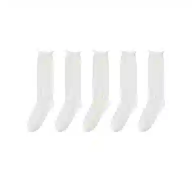 亲相见 抗起球防臭无骨月子透气堆堆袜中筒袜 女款 组合装