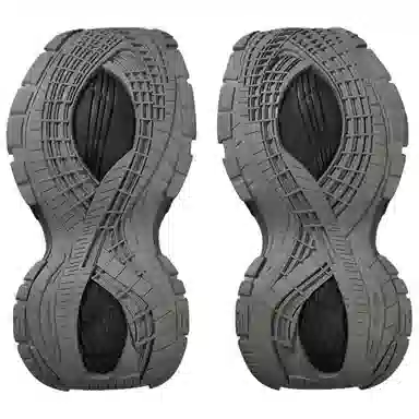 Balenciaga Platform Reduced Low Top Sneakers Black Grey