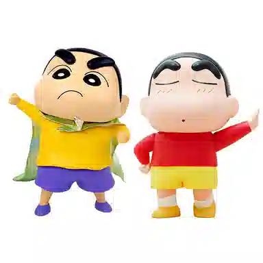 简动文创 蜡笔小新大娃大号公仔 比例手办