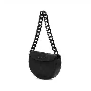 Tory Burch Fleming Crescent Bag Black