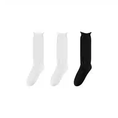 亲相见 抗起球防臭无骨月子透气堆堆袜中筒袜 女款 组合装
