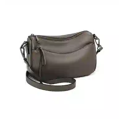 老人头 简约百搭纯色 头层牛皮 单肩包 女款 多色