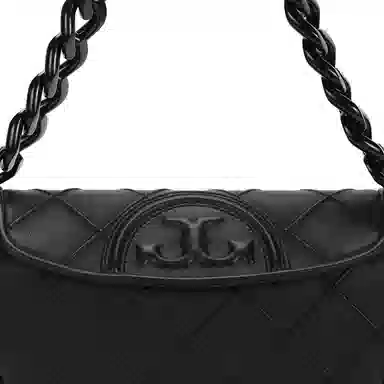 Tory Burch Fleming Crescent Bag Black