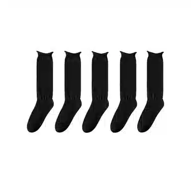 亲相见 抗起球防臭无骨月子透气堆堆袜中筒袜 女款 组合装