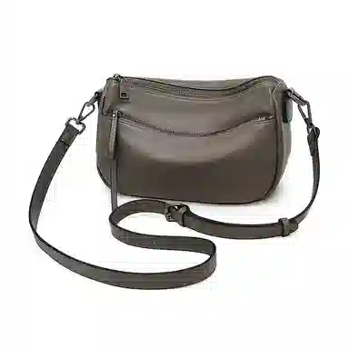 老人头 简约百搭纯色 头层牛皮 单肩包 女款 多色