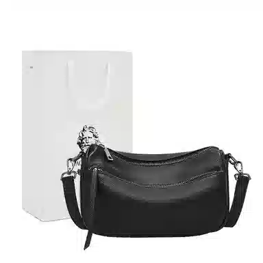 老人头 简约百搭纯色 头层牛皮 单肩包 女款 多色