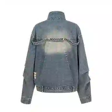 JUFU Vintage Denim Jacket Blue