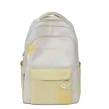 彤彤兔 撞色拼接 尼龙 双肩包 女款 紫色\蓝色\黑色\黄色\卡其色