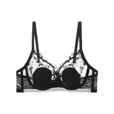 内在密码 大胸显小法式蕾丝软钢圈防下垂性感文胸 女款