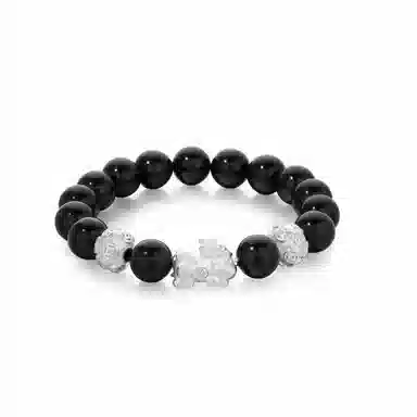 魔物 发财貔貅 新中式吞金兽转运珠 恋爱告白  财源广进 招财转运 日常通勤百搭高级感 玛瑙 手串 男女同款情侣款