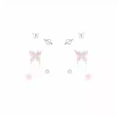 饰伴 极光象限 国潮轻奢 小众设计 温柔大方 时尚简约 #好运 气质优雅高级 合金 耳钉 女款