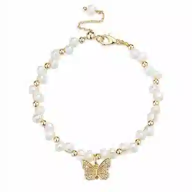 骊碧 香港轻奢 高档浪漫有意义 表白仪式感 合金/合成立方氧化锆/淡水珍珠 手链 女款