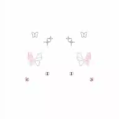 饰伴 极光象限 国潮轻奢 小众设计 温柔大方 时尚简约 #好运 气质优雅高级 合金 耳钉 女款