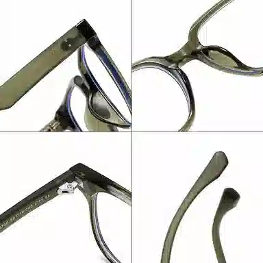 山一丸 防蓝光眼镜素颜百搭时髦韩系潮流近视眼镜 椭圆形 光学镜架 男女同款情侣款