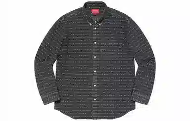 Supreme Jacquard Logos Denim Shirt