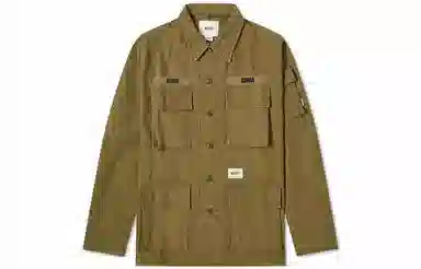 WTAPS Jungle Ls 01 Shirt. Cotton. Satin