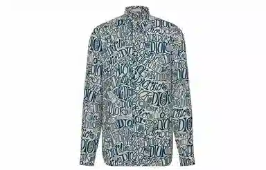 Dior x Shawn Logo Long Sleeve Shirt