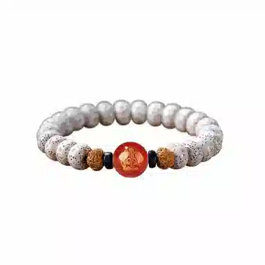 达隆 八大守护神 菩萨文玩佛珠玛瑙转运珠 时来运转黑曜石佛珠 本命年蛇年#好运 星月菩提 单圈手串 男女同款情侣款