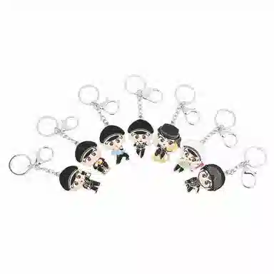蜀黍家 小警天团三代公仔挂件 原创设计包包挂饰 锌合金 钥匙扣 男女同款情侣款