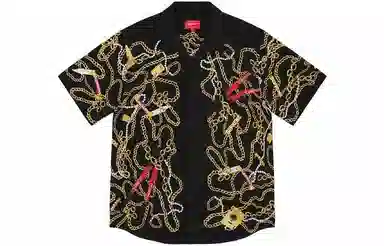 Supreme FW20 Week 9 Chains Rayon SS Shirt