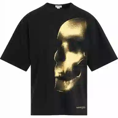 Alexander McQueen Skull Print T-Shirt Black