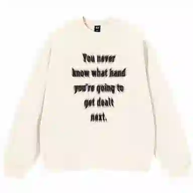 BTK Retro Blurry Letter Crewneck Sweatshirt