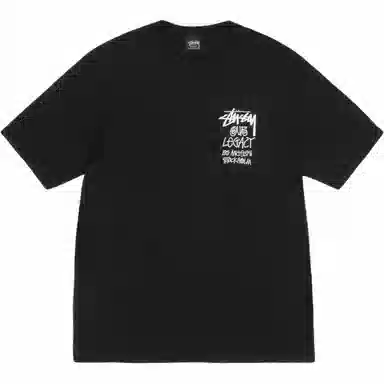 Stussy x OUR LEGACY FW24 WORK SHOP 8 BALL YIN YANG TEE PIGMENT DYED logoT
