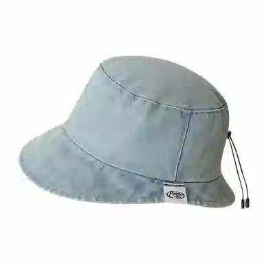 浪莎 前长后短牛仔休闲百搭遮阳防晒宽檐大头围显脸小太阳 棉 渔夫帽 男女同款情侣款